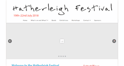 Desktop Screenshot of hatherleighfestival.co.uk