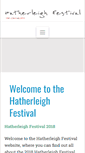 Mobile Screenshot of hatherleighfestival.co.uk