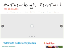 Tablet Screenshot of hatherleighfestival.co.uk